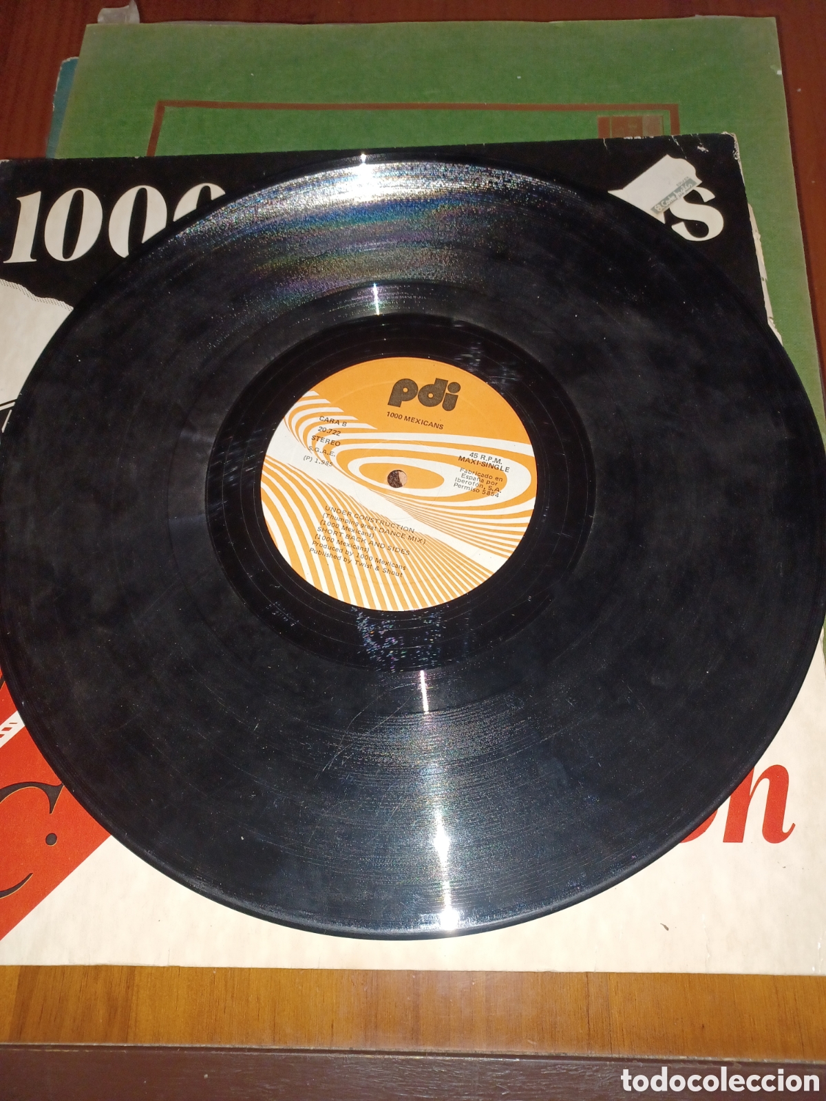Discos de vinilo: Maxisingle 1000 mexicans under construction - Foto 7