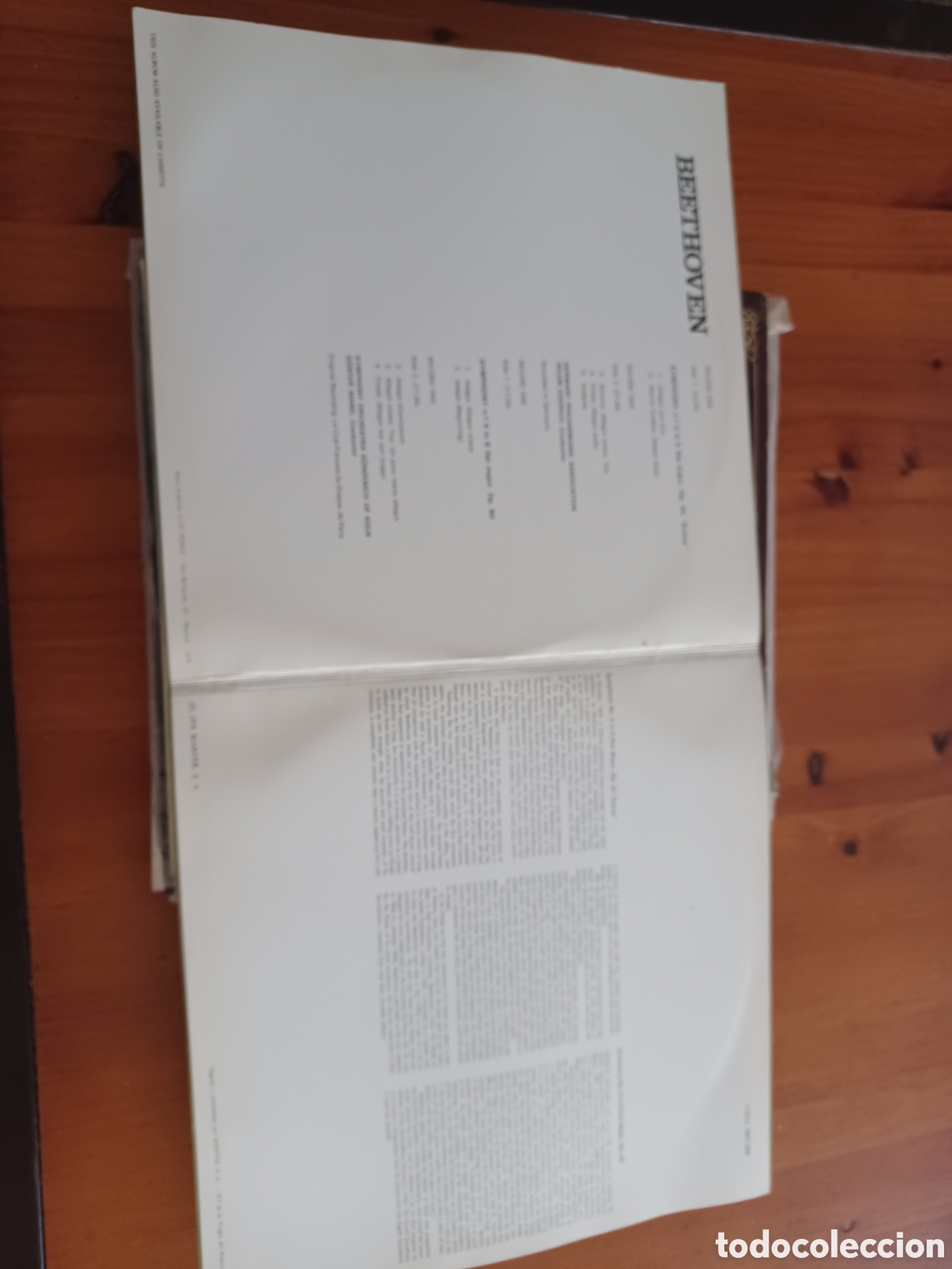 Discos de vinilo: Lp beethoven sinfon&iacute;a 3 y 4 - Foto 2