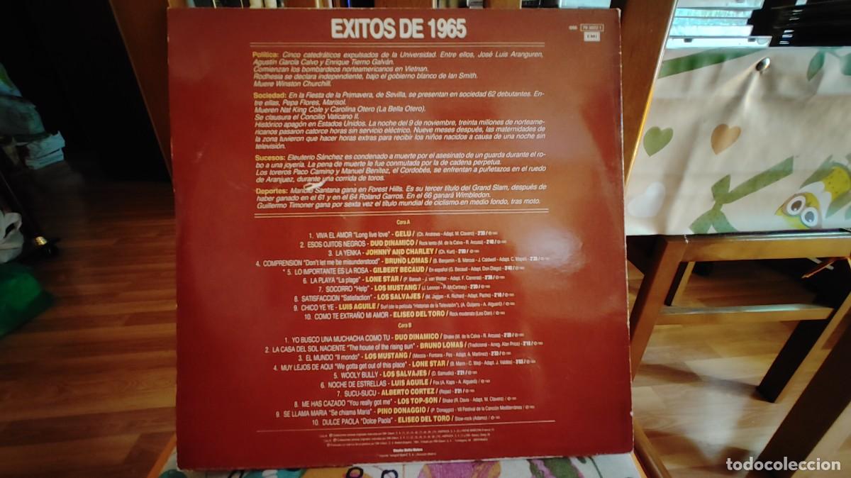 Discos de vinilo: EXITOS DE 1965-LP ARTISTAS ORIGINALES - Foto 2