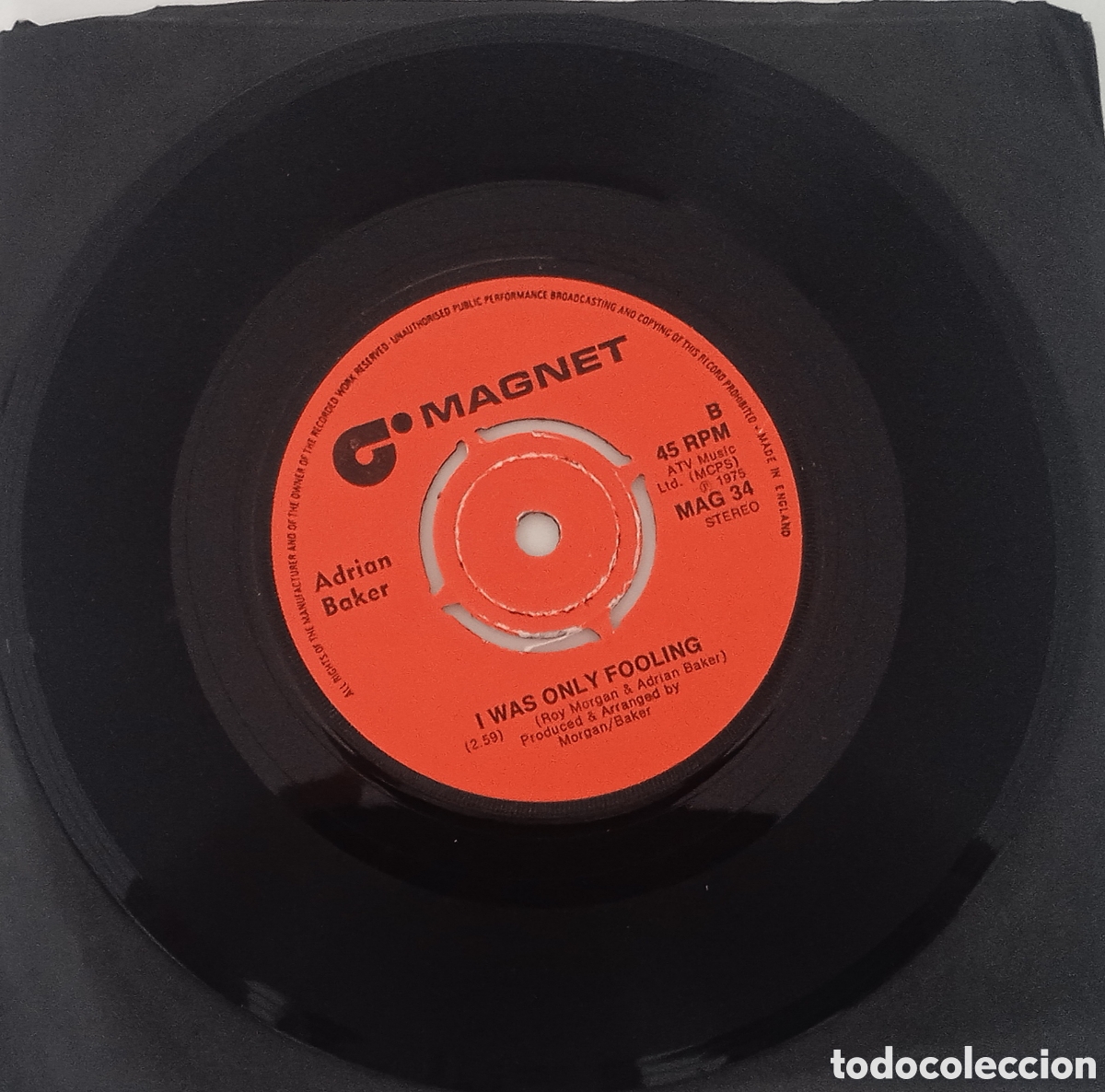 Discos de vinilo: ADRIAN BAKER - Sherry (1975) single - Foto 4