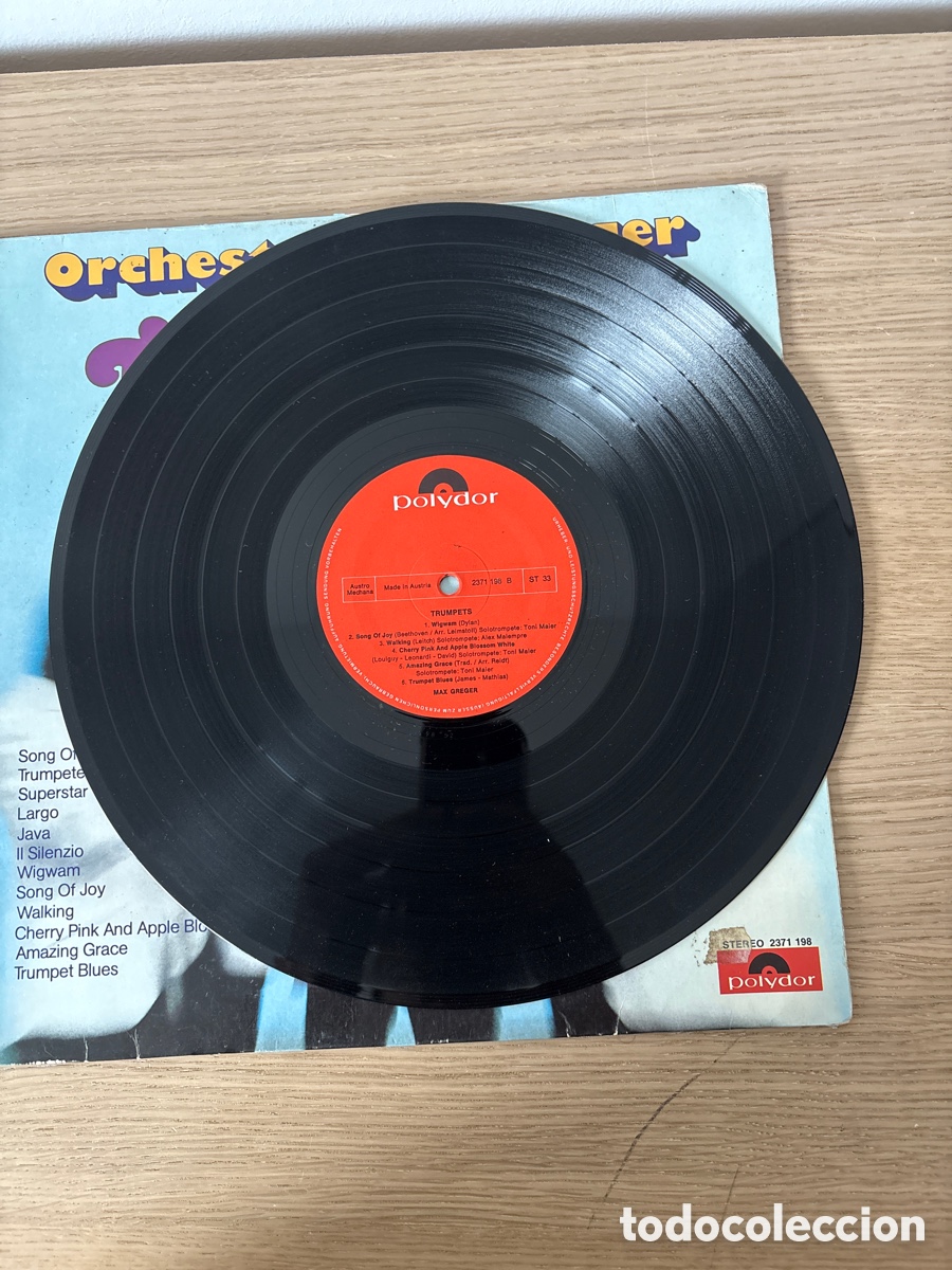 Discos de vinilo: Lp Vinilo, Trumpets, Max Greger (A17) - Foto 2