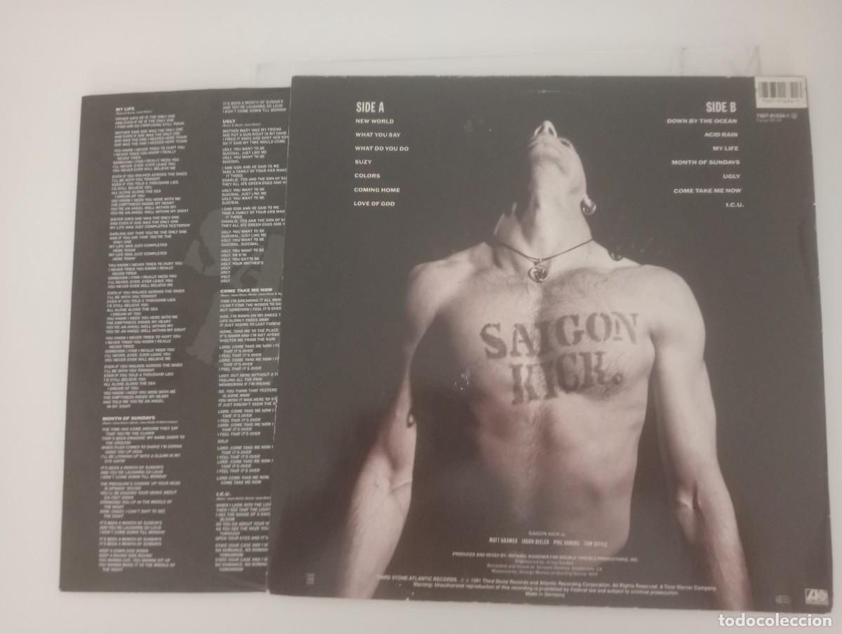 Discos de vinilo: Saigon Kick - Saigon Kick (LP, Album) 1991 insert - Foto 2