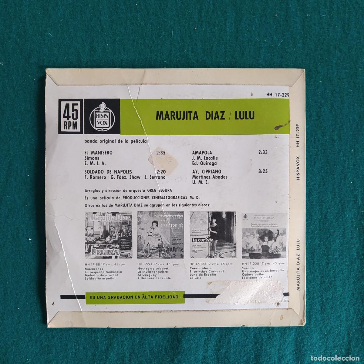 Discos de vinilo: Marujita Diaz &ndash; El Manisero - Foto 2