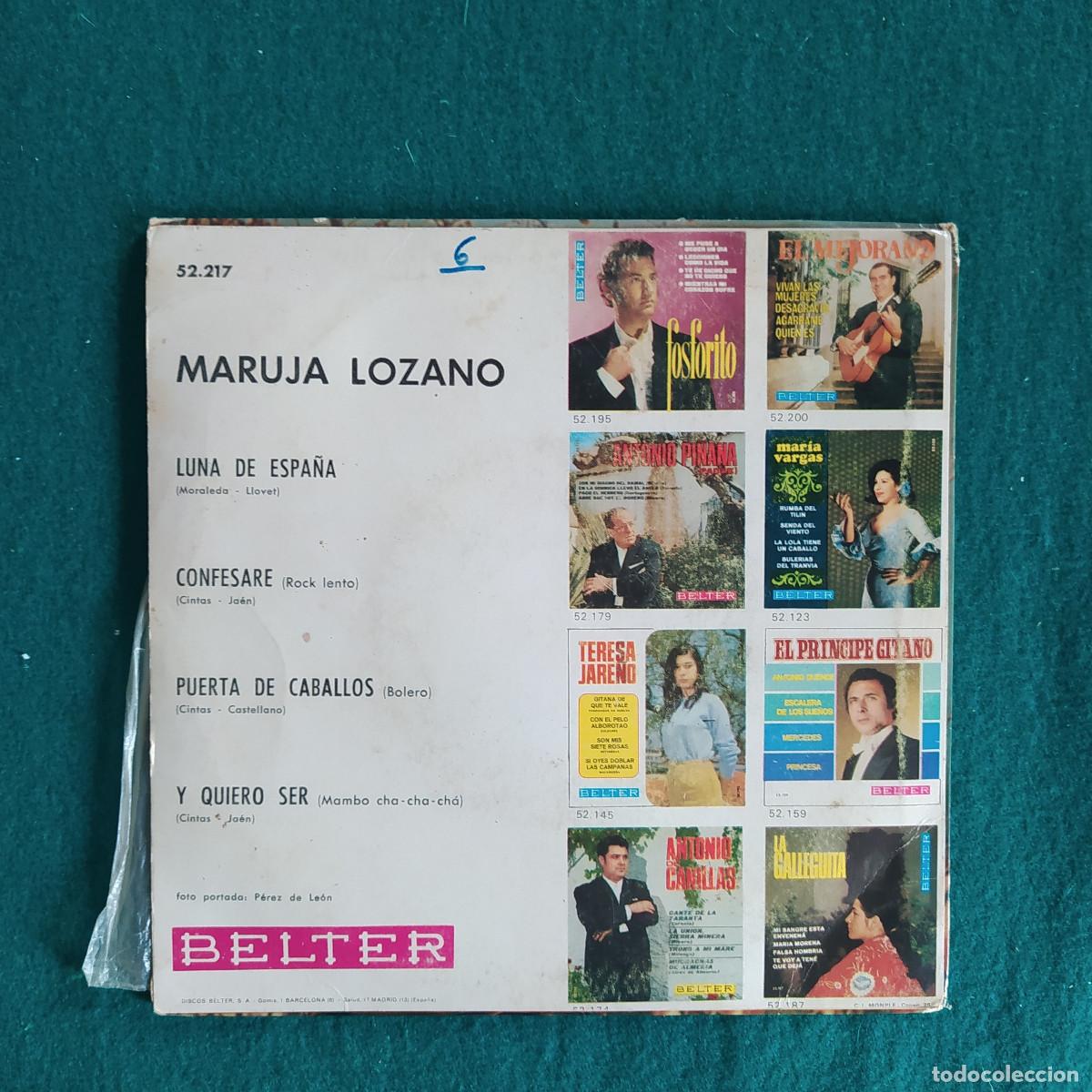 Discos de vinilo: Maruja Lozano &ndash; Luna De Espa&ntilde;a - Foto 2