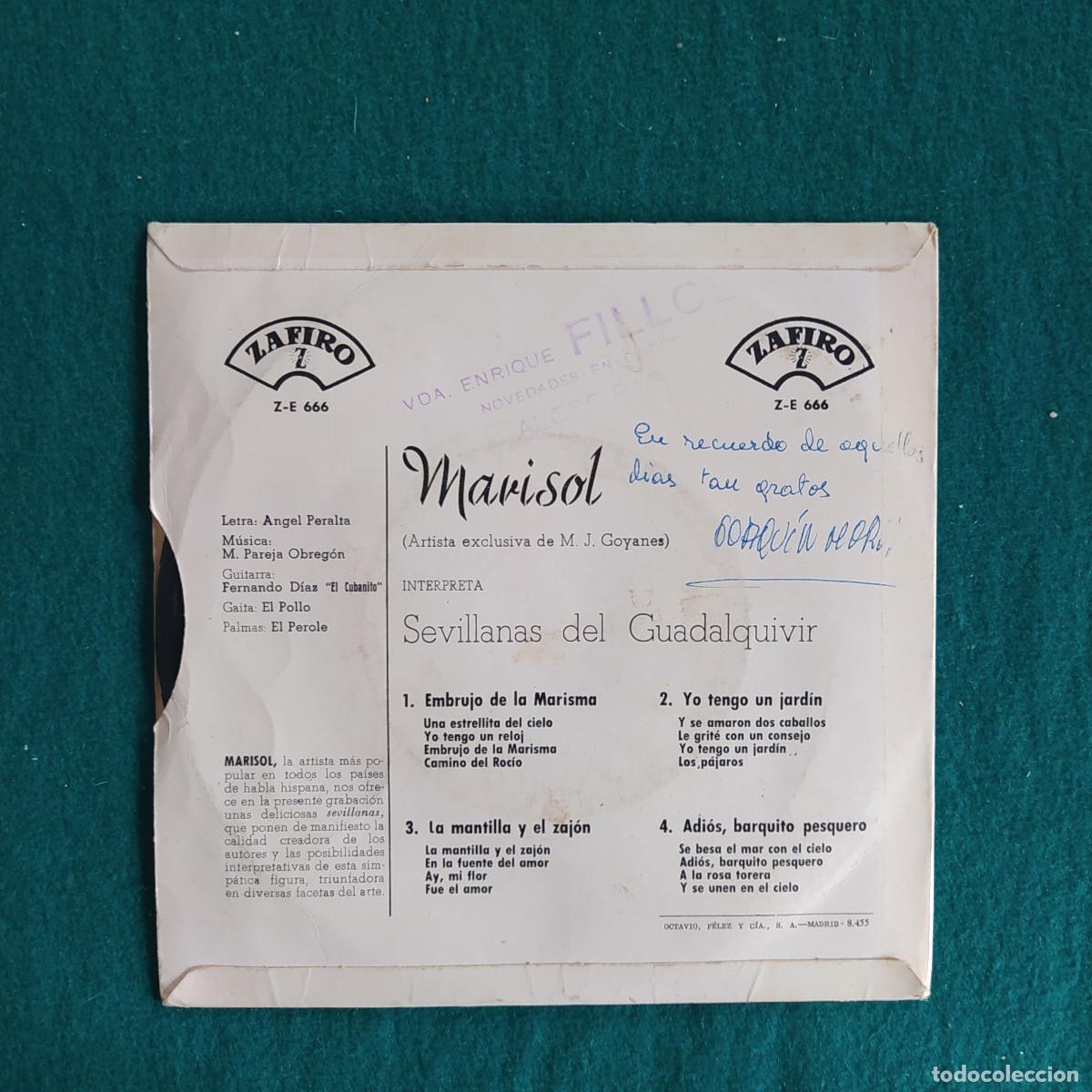 Discos de vinilo: Marisol &ndash; Sevillanas Del Guadalquivir - Foto 2