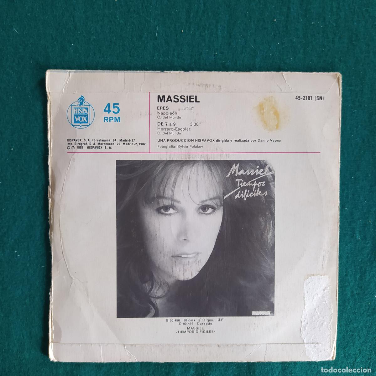 Discos de vinilo: Massiel &ndash; Eres / De 7 a 9 - Foto 2