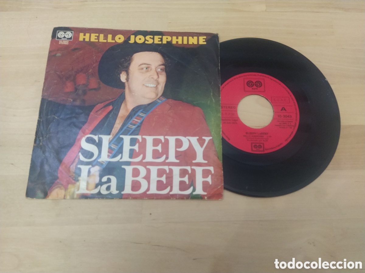Discos de vinilo: SLEEPY LABEEF - HELLO JOSEPHINE - DISCO SINGLE VINILO - Foto 1