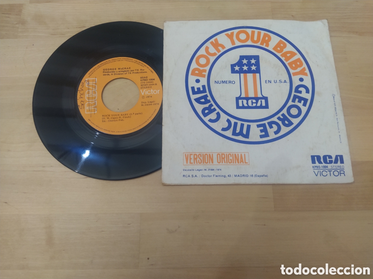 Discos de vinilo: GEORGE MCCRAE - ROCK YOUR BABY - Foto 2