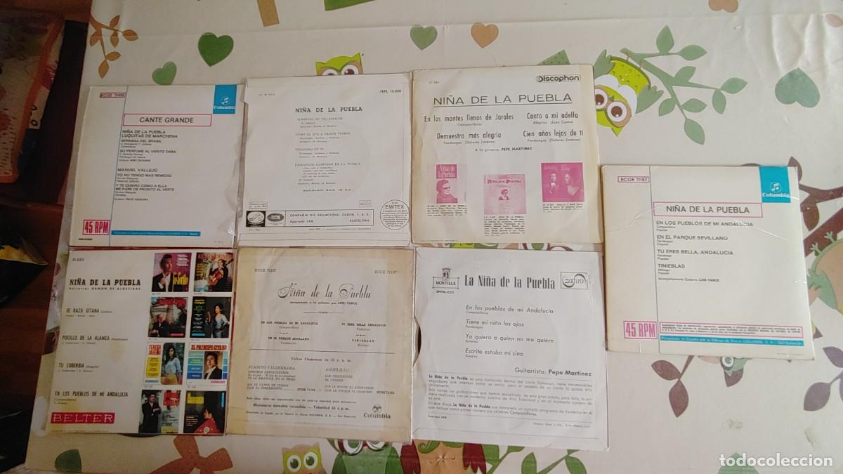 Discos de vinilo: la ni&ntilde;a de la puebla,lote de 7 eps - Foto 2