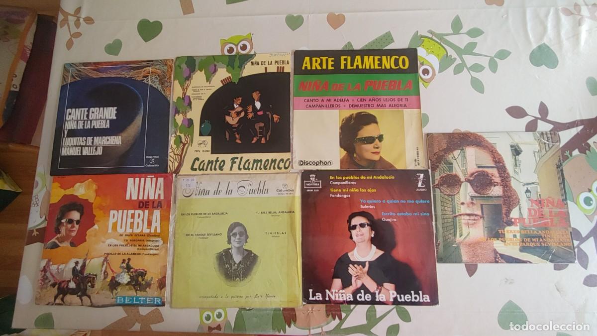 Discos de vinilo: la ni&ntilde;a de la puebla,lote de 7 eps - Foto 1