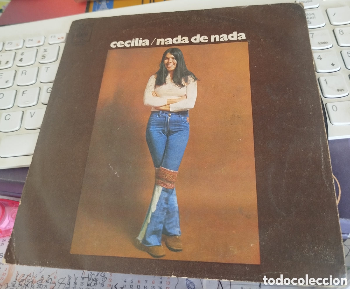 Discos de vinilo: Cecilia - Nada de nada / Mi gata luna - Foto 1