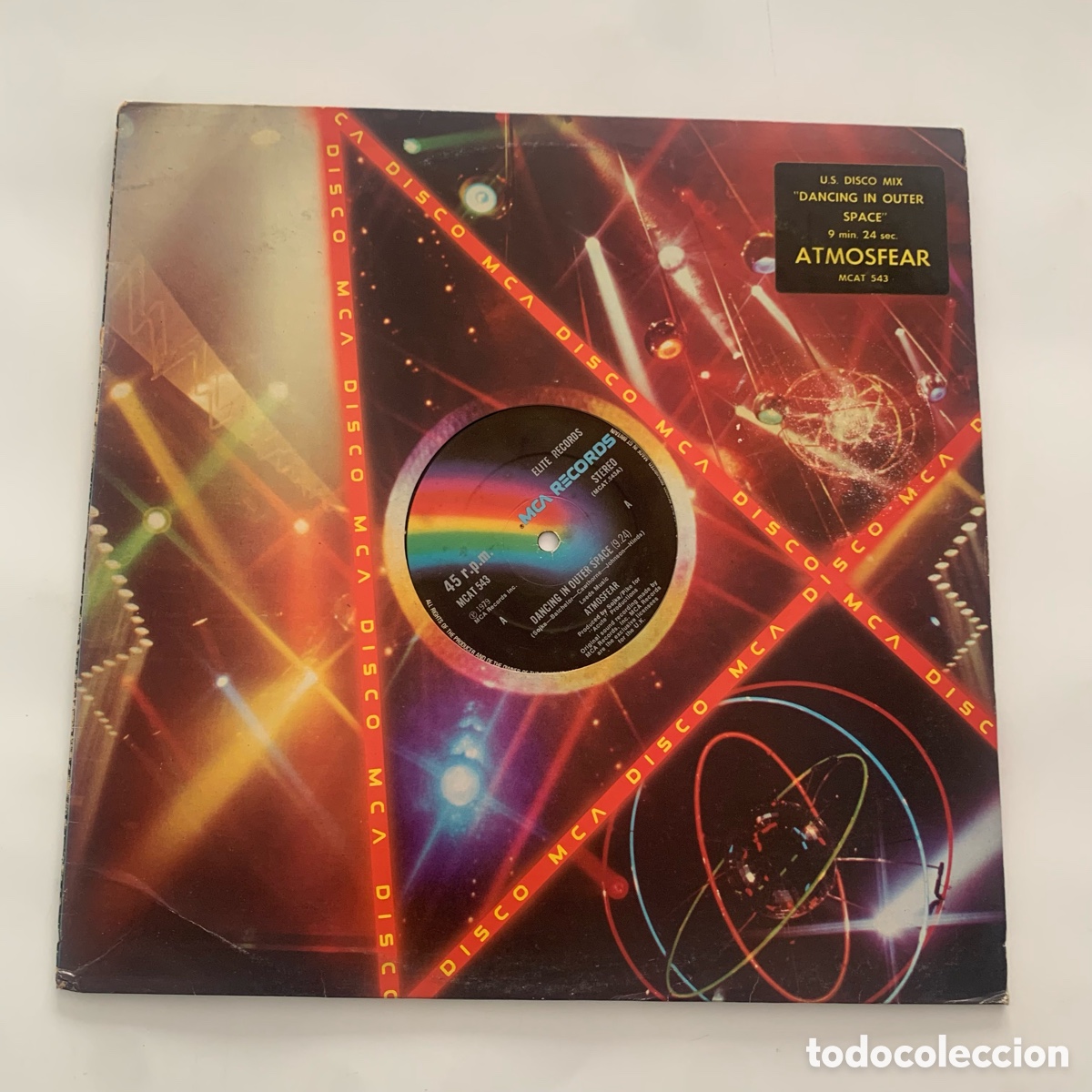 Discos de vinilo: maxi 12 Atmosfear &ndash; Dancing In Outer Space edicion UK de 1979 - Foto 1