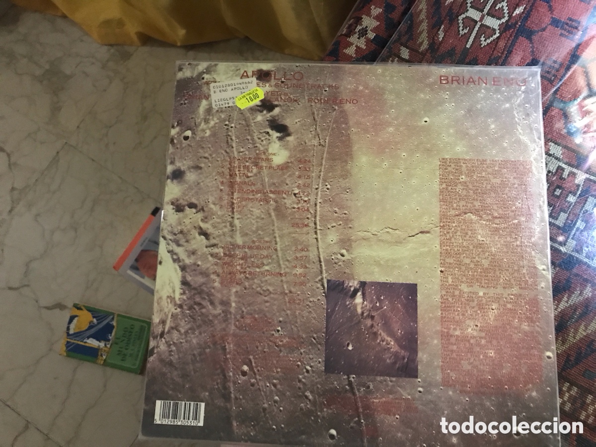 Discos de vinilo: Apollo. Atmospheres & Soundtracks. Brian Eno - Foto 2
