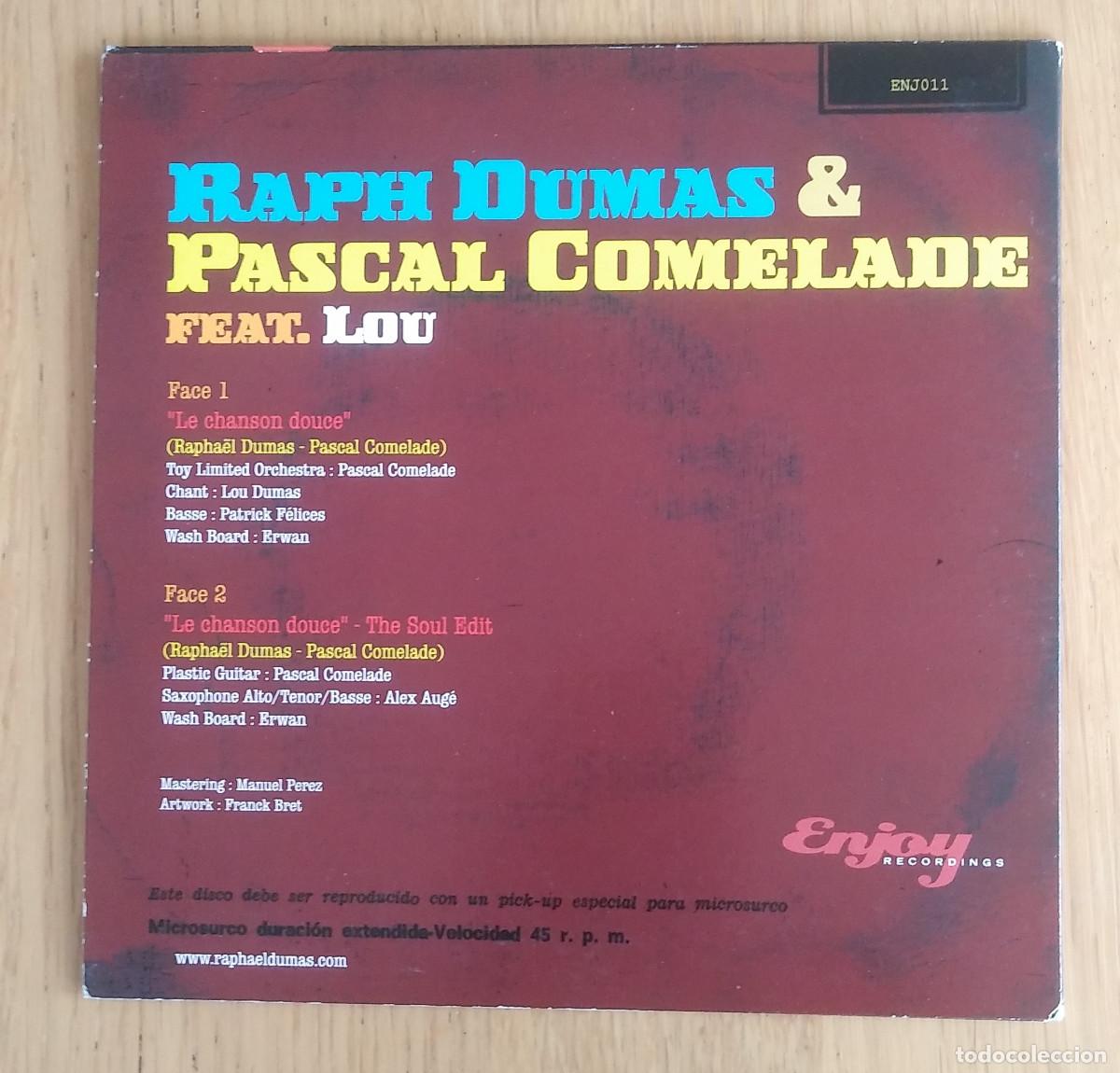 Discos de vinilo: RAPH DUMAS & PASCAL COMELADE FEAT. LOU: &rdquo;LE CHANSON DOUCE&rdquo; SINGLE VINILO 2008 - AVANT GARDE - Foto 2