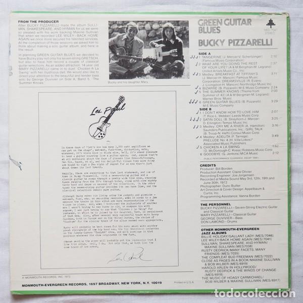 Discos de vinilo: Bucky Pizzarelli &ndash; Green Guitar Blues - Foto 2