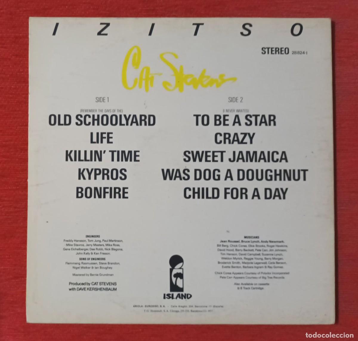Discos de vinilo: CAT STEVENS - IZITSO - LP - Foto 2