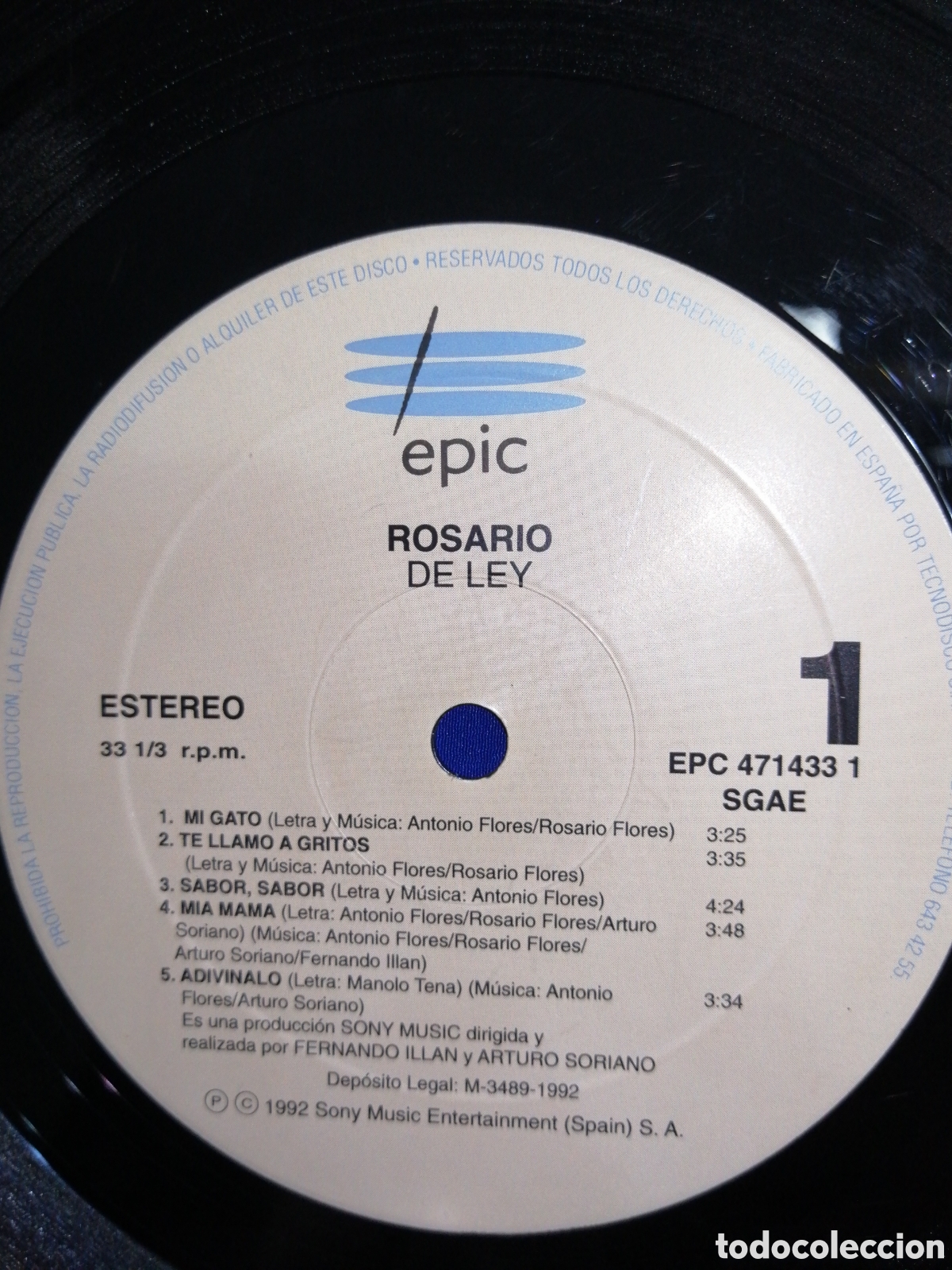 Discos de vinilo: ROSARIO - DE LEY - EPIC 1992 - Foto 11