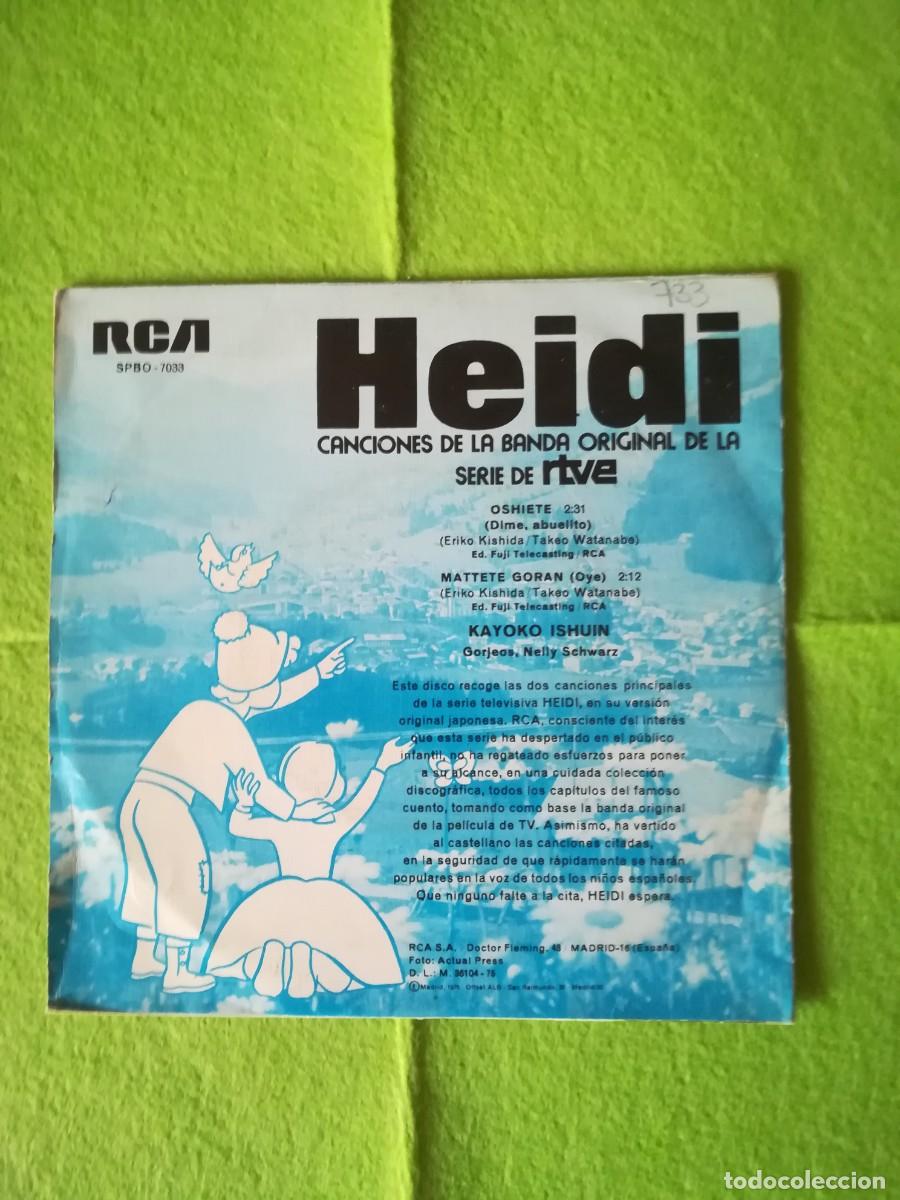 Discos de vinilo: Single Heidi serie rtve Rca 1975 - Foto 2