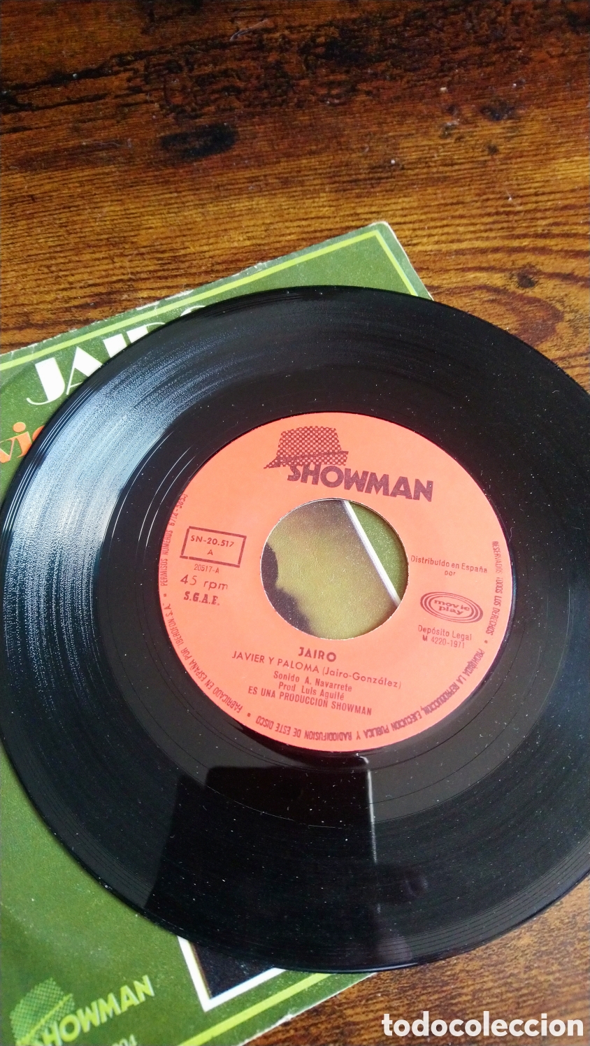 Discos de vinilo: Disco de vinilo de Jairo 45 rpm - Foto 2