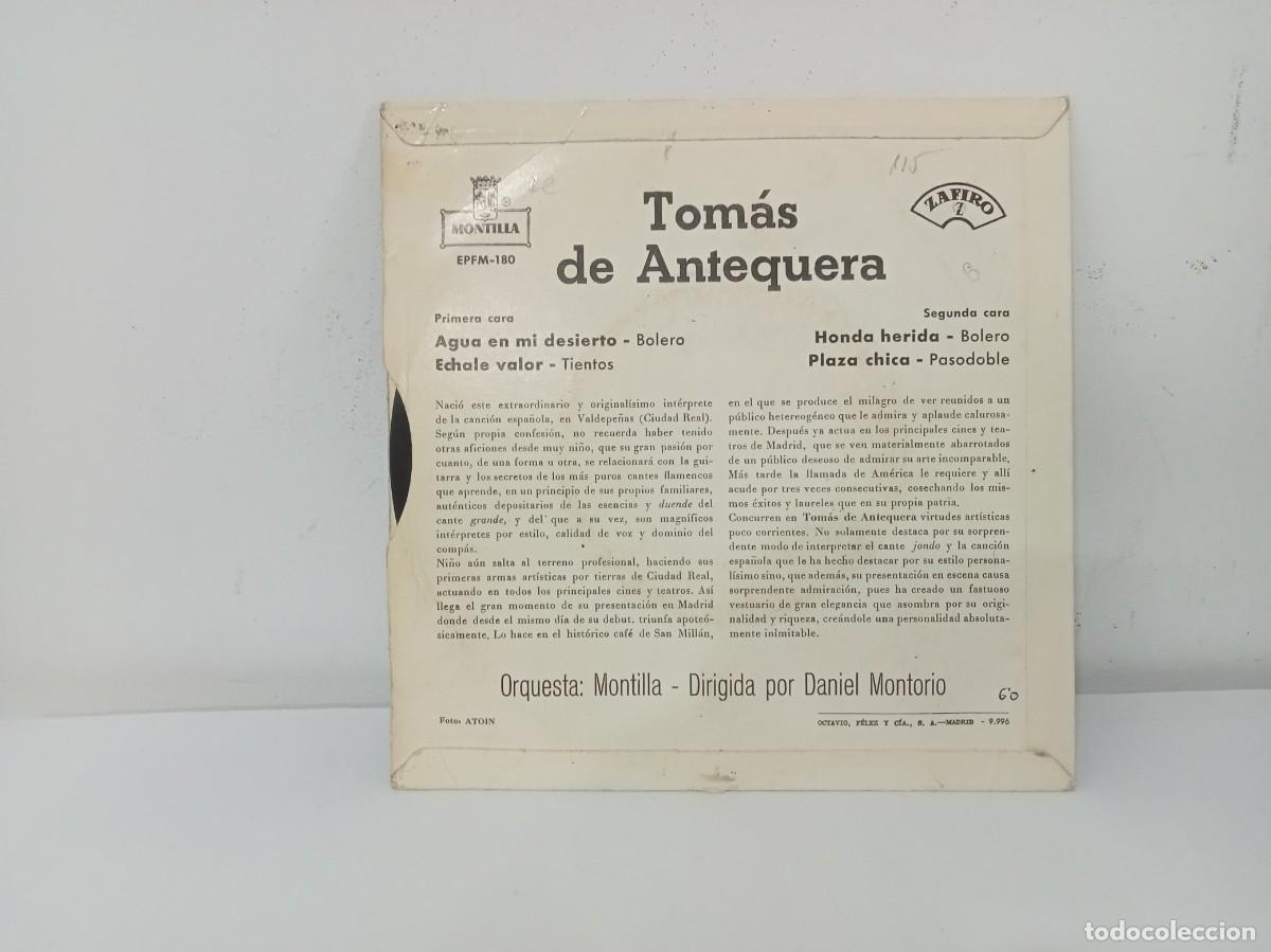 Discos de vinilo: TOMAS DE ANTEQUERA Y LA ORQUESTA MONTILLA - Foto 2