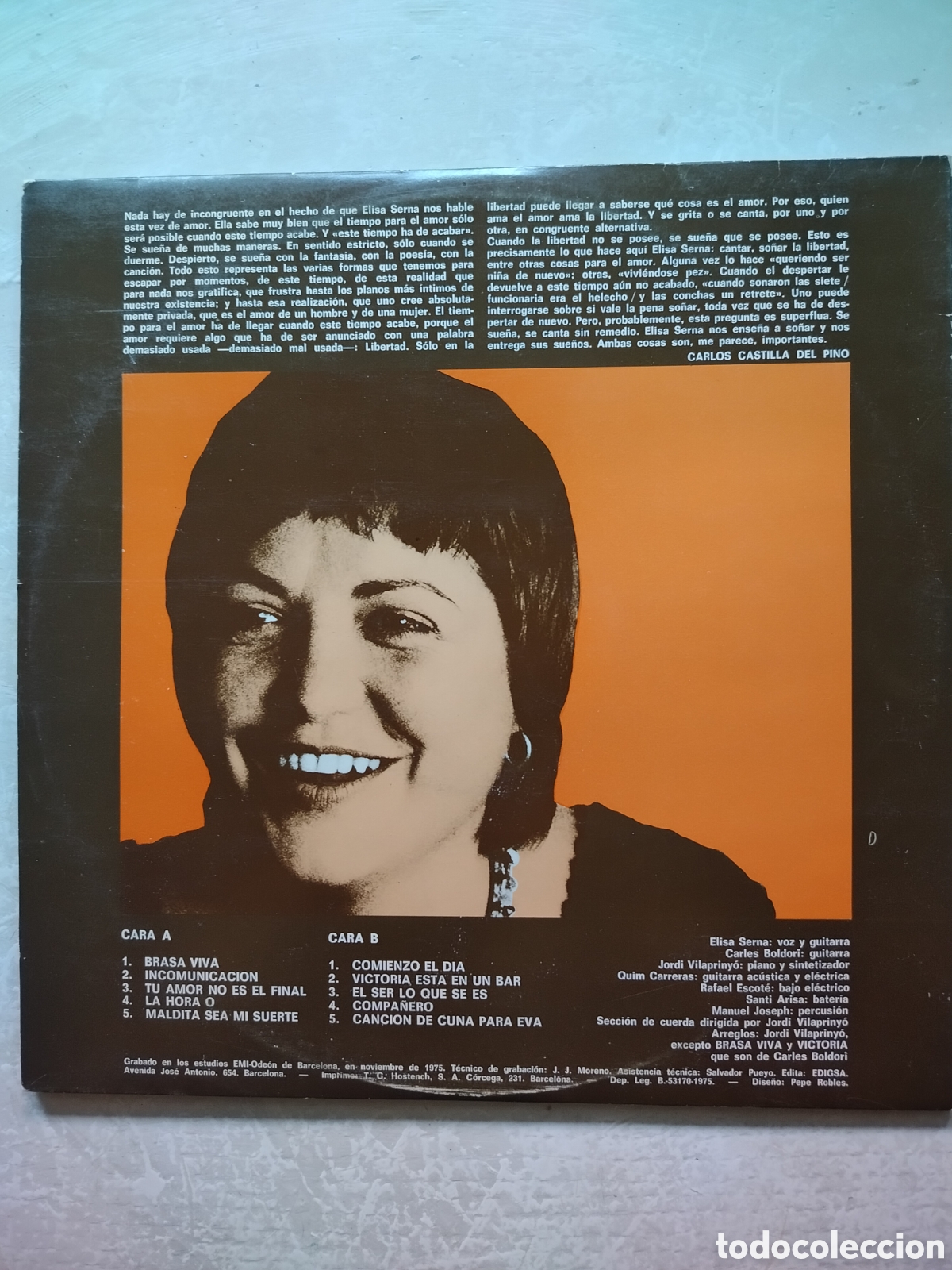 Discos de vinilo: Elisa Serna LP 1975. - Foto 2