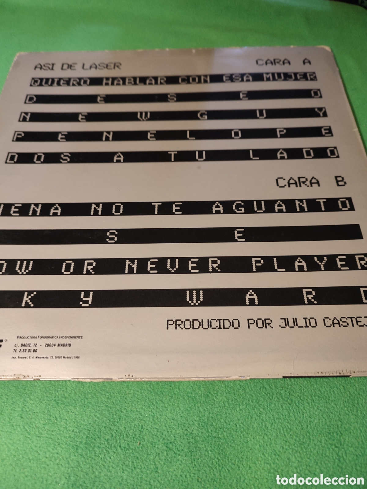 Discos de vinilo: Laser - As&iacute; de L&aacute;ser edici&oacute;n 1986 - Foto 2
