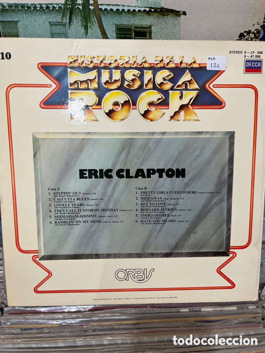Discos de vinilo: eric clapton historia de la m&uacute;sica rock - Foto 2