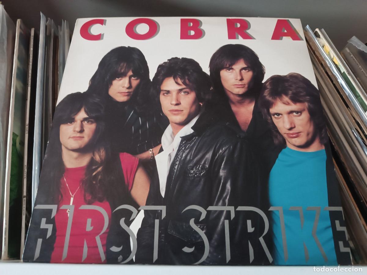 Discos de vinilo: Cobra &lrm;&ndash; First Strike - lp Europe 1983 - Foto 1