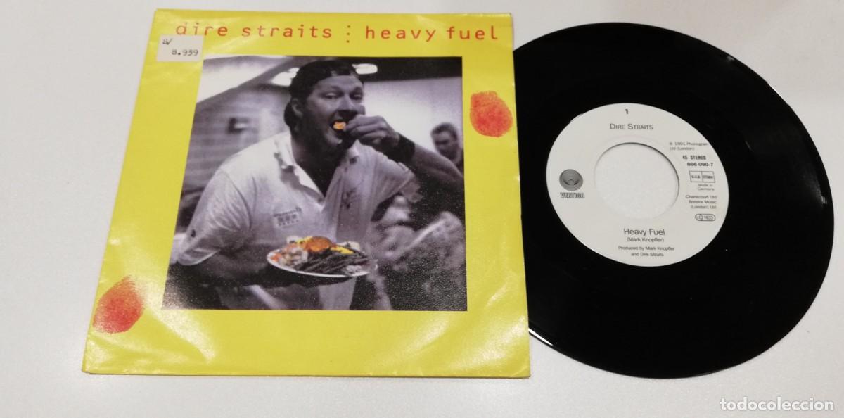 Discos de vinilo: SCO99-Dire Straits - Heavy Fuel (7&rdquo;, Single) - Foto 1