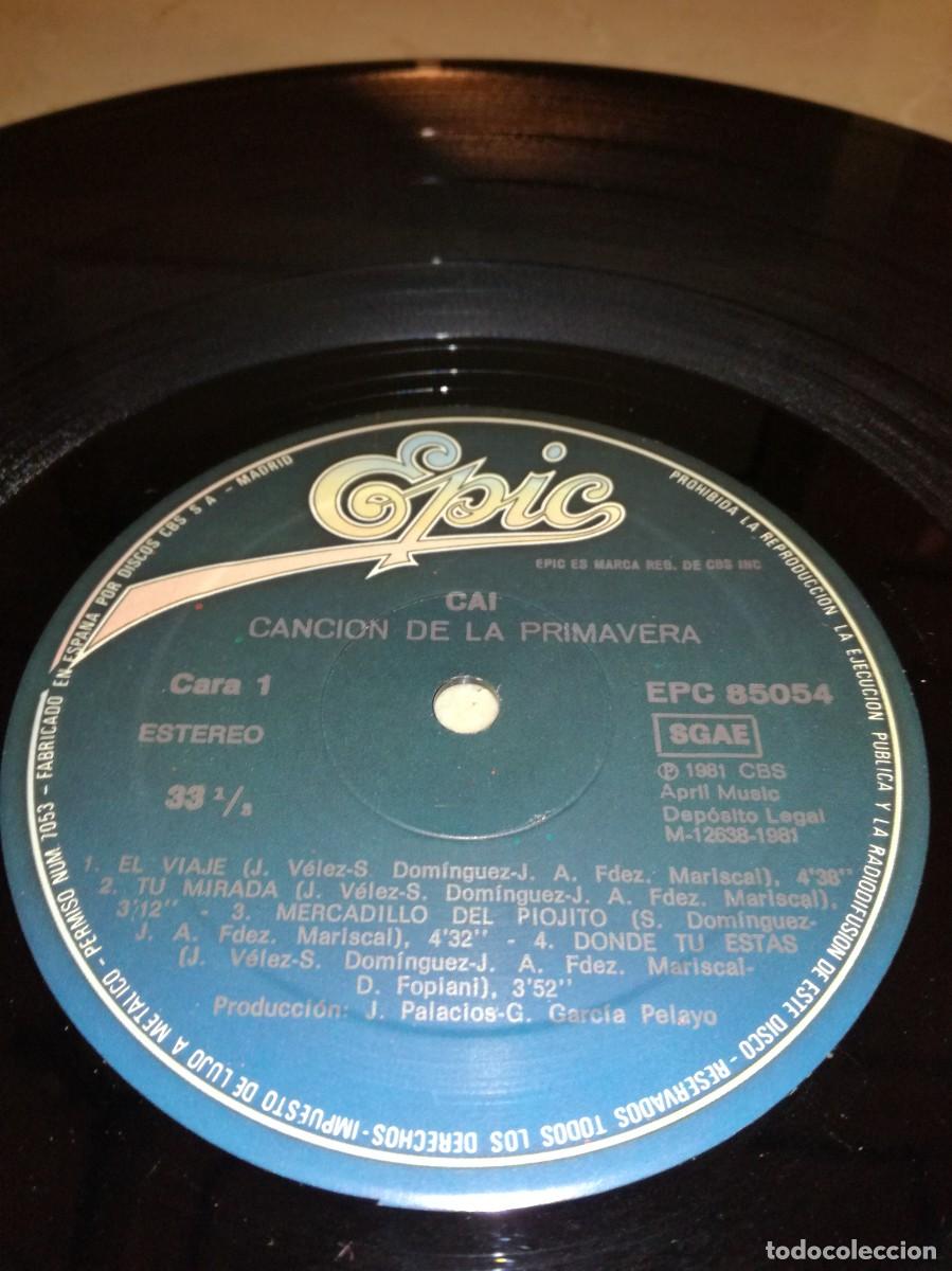 Discos de vinilo: CAI-CANCION DE LA PRIMAVERA-ORIGINAL 1981 - Foto 3