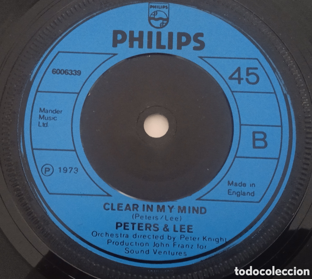 Discos de vinilo: PETERS & LEE - By your side (1973) single - Foto 2