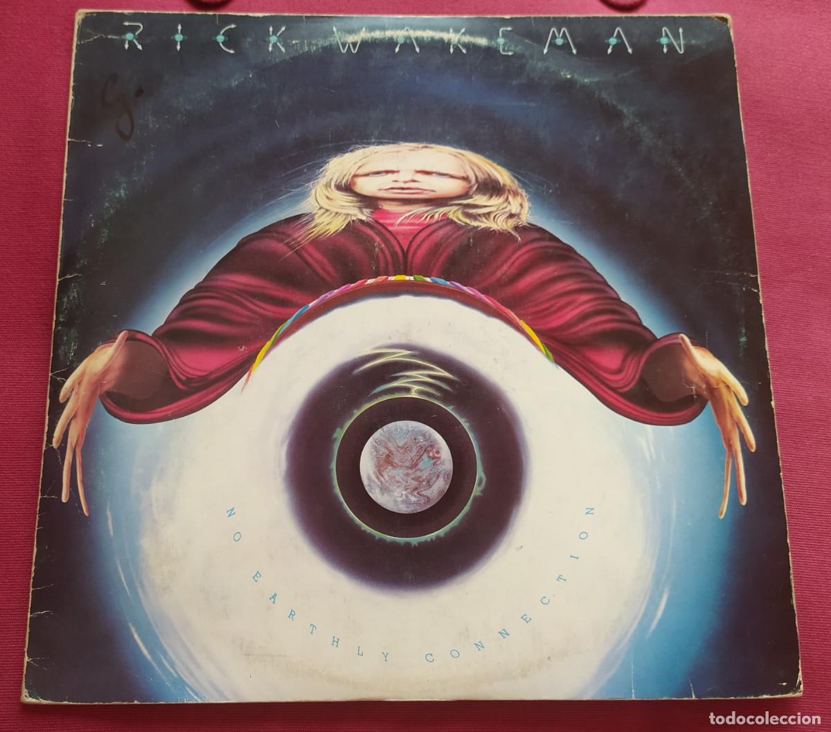 Discos de vinilo: LP Rick Wakeman: No earthly connection - Foto 3