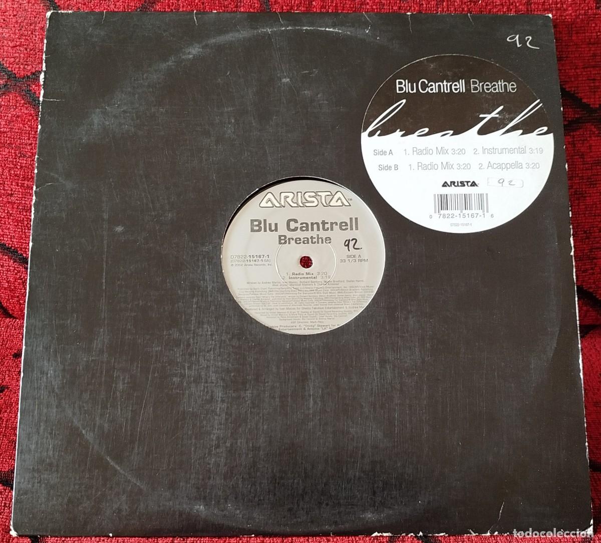 Discos de vinilo: BLU CANTRELL ** Breathe ** MAXI SINGLE VINILO 2002 USA - Foto 1