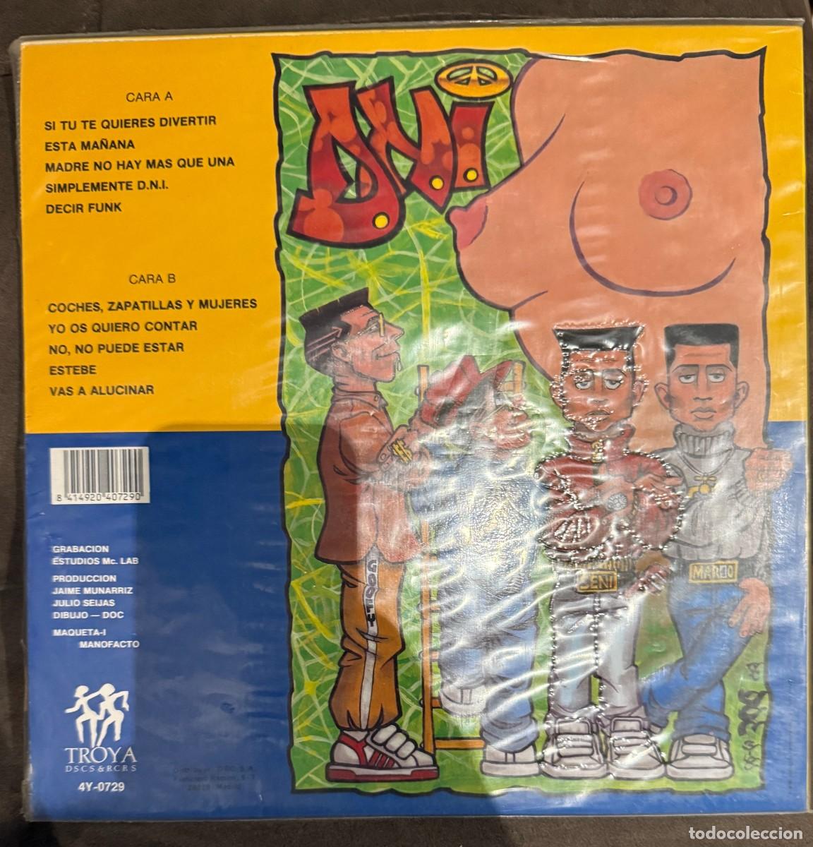 Discos de vinilo: DNI &lrm;&ndash; Simplemente DNI. Disco Vinilo. Estado VG+.VG+.1990.R - Foto 2