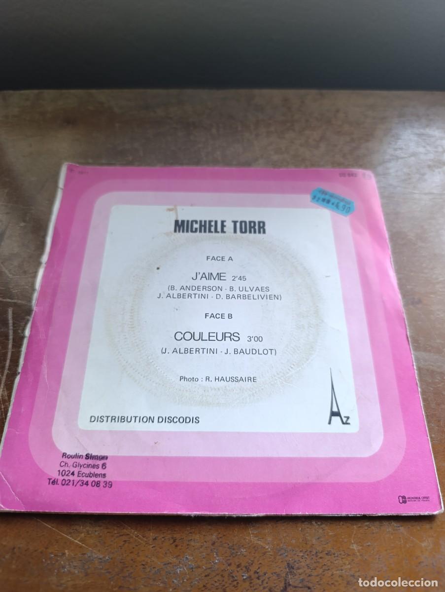 Discos de vinilo: Disco de vinilo single Mich&egrave;le Torr &ndash; Jaime - Foto 4