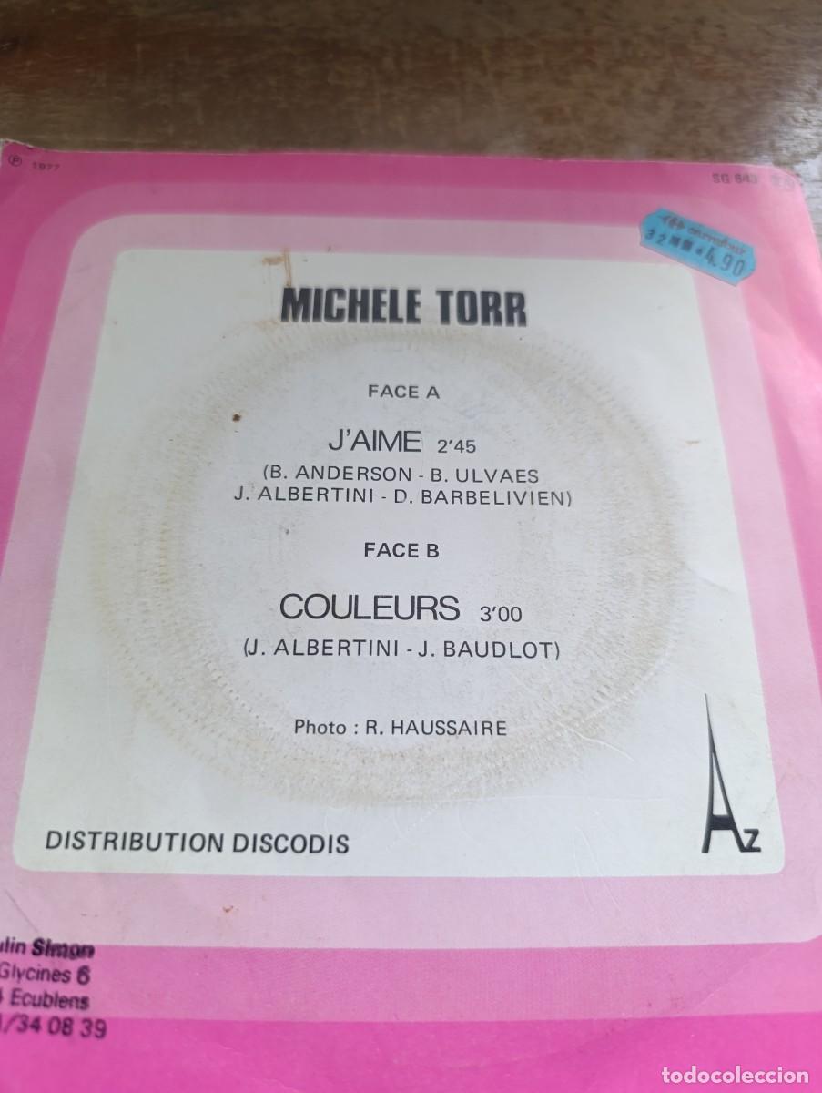 Discos de vinilo: Disco de vinilo single Mich&egrave;le Torr &ndash; Jaime - Foto 5