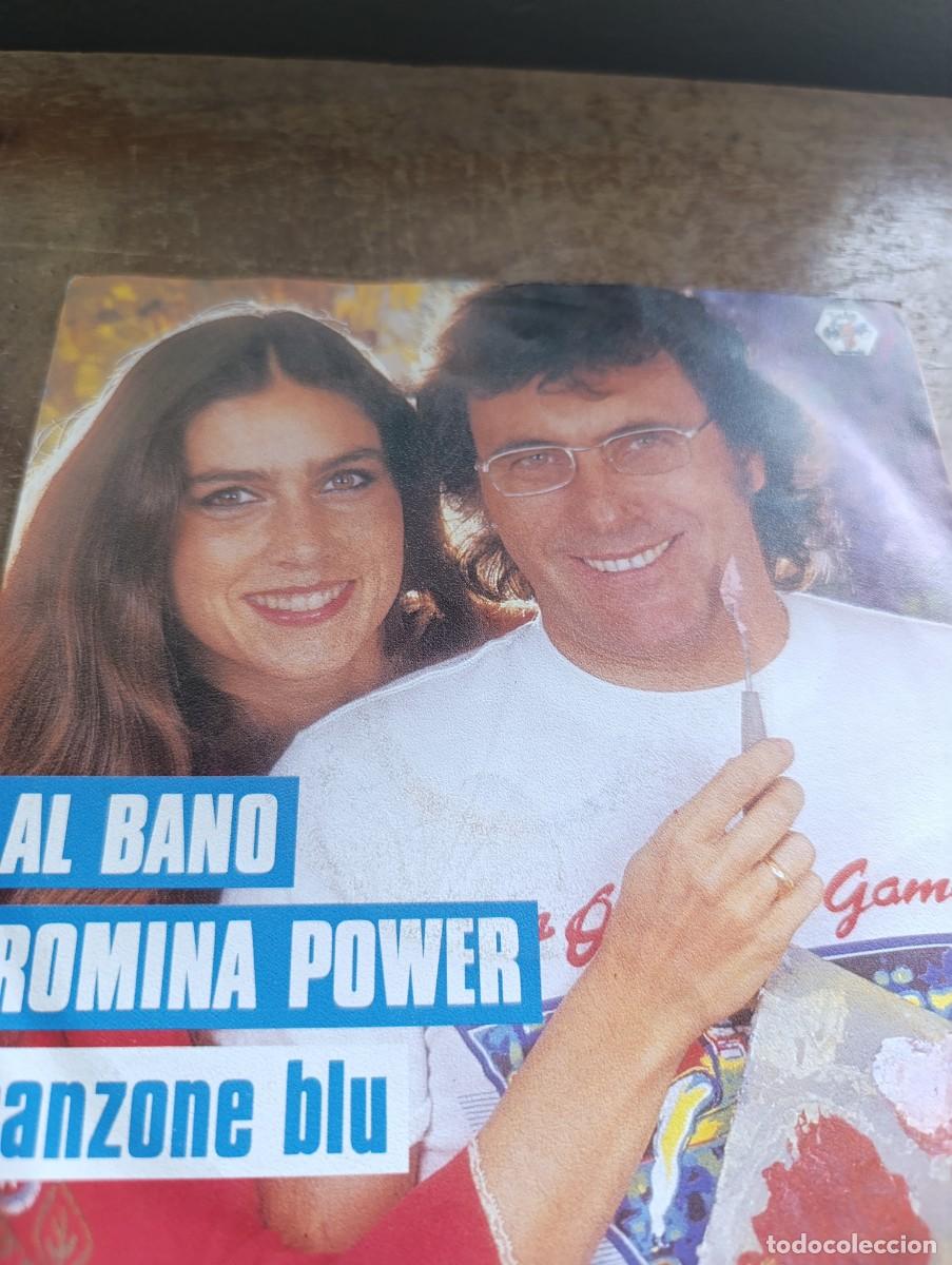Discos de vinilo: Disco de vinilo single Al Bano Romina Power &ndash; Canzone Blu - Foto 2