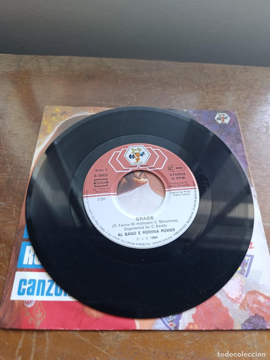 Discos de vinilo: Disco de vinilo single Al Bano Romina Power &ndash; Canzone Blu - Foto 5