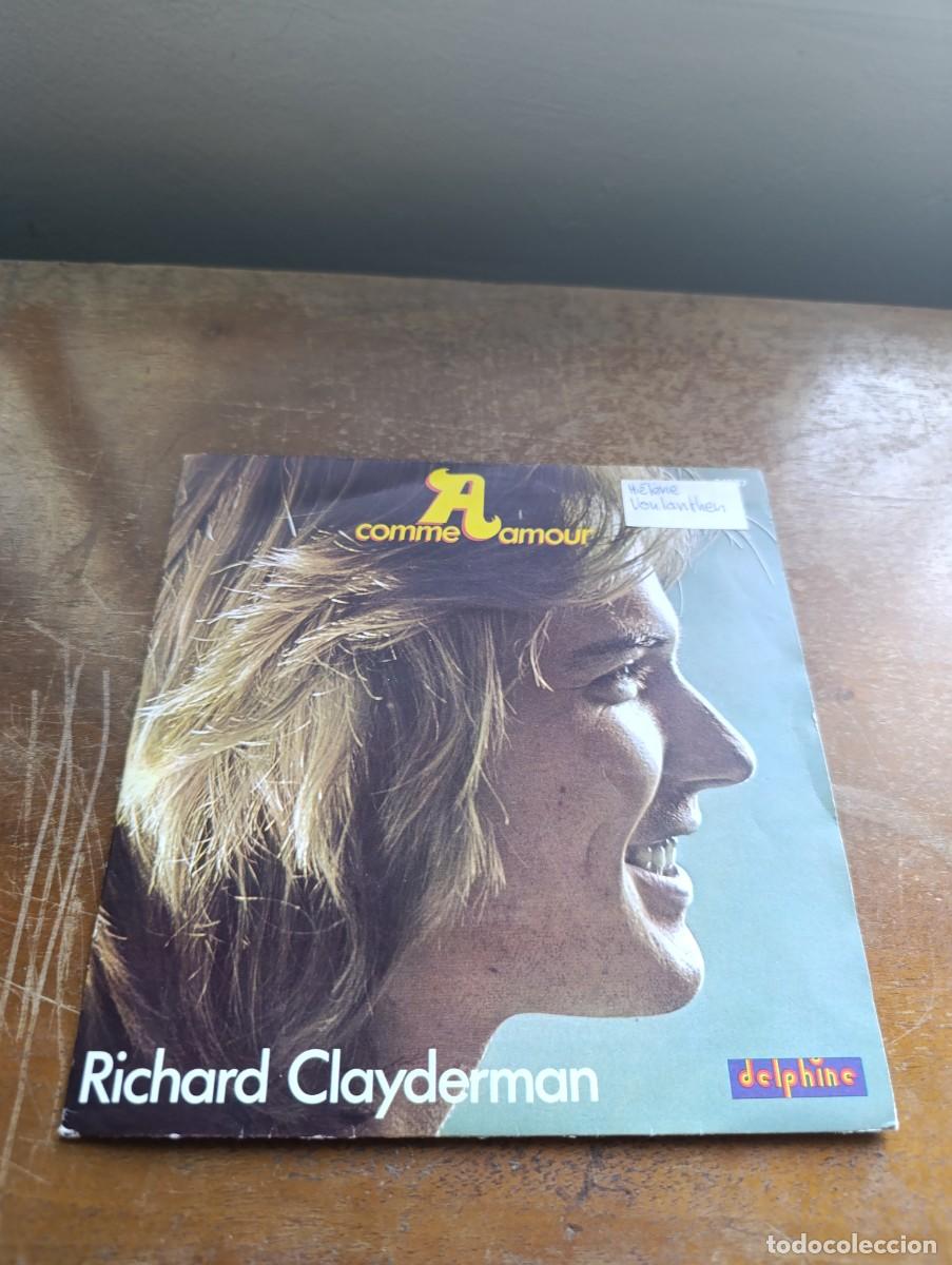 Discos de vinilo: Disco de vinilo single Richard Clayderman &ndash; A Comme Amour - Foto 1