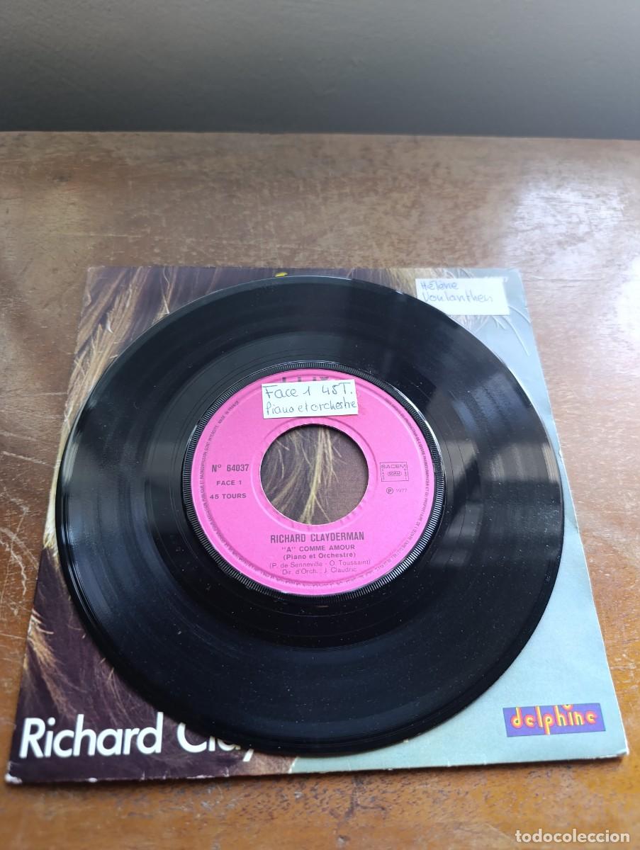 Discos de vinilo: Disco de vinilo single Richard Clayderman &ndash; A Comme Amour - Foto 5