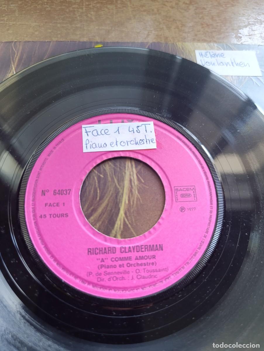Discos de vinilo: Disco de vinilo single Richard Clayderman &ndash; A Comme Amour - Foto 6