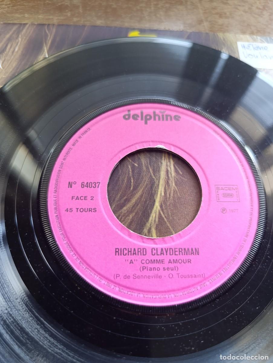 Discos de vinilo: Disco de vinilo single Richard Clayderman &ndash; A Comme Amour - Foto 8
