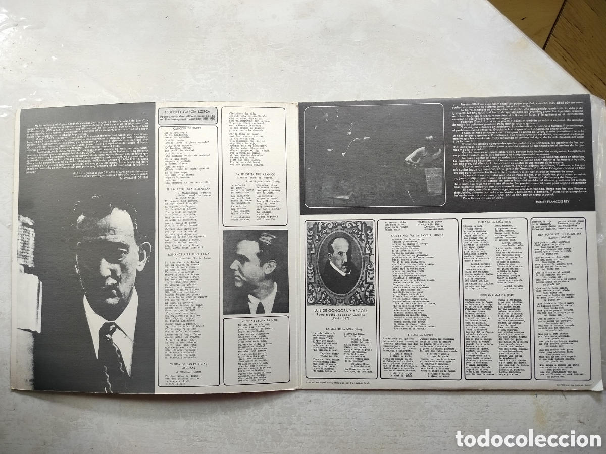 Discos de vinilo: Paco Ib&aacute;&ntilde;ez Poemas 67 - Foto 3