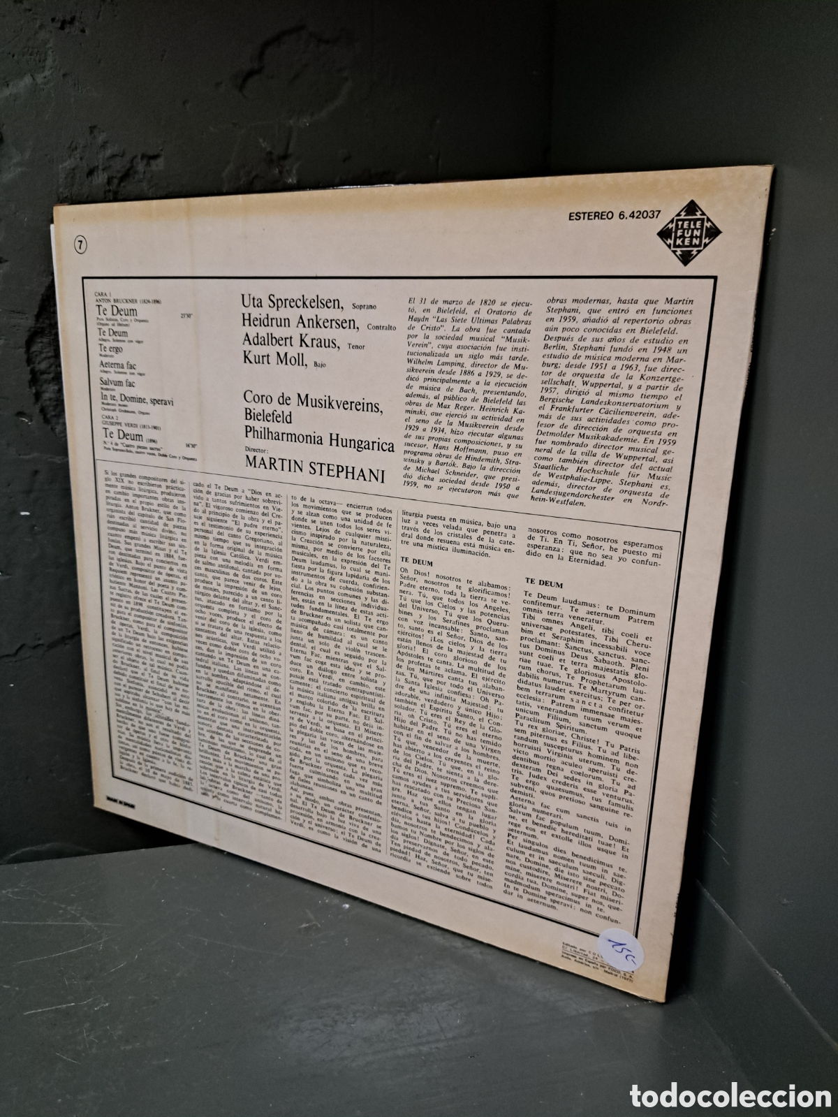 Discos de vinilo: Giuseppe Verdi. Te Deum - Foto 2