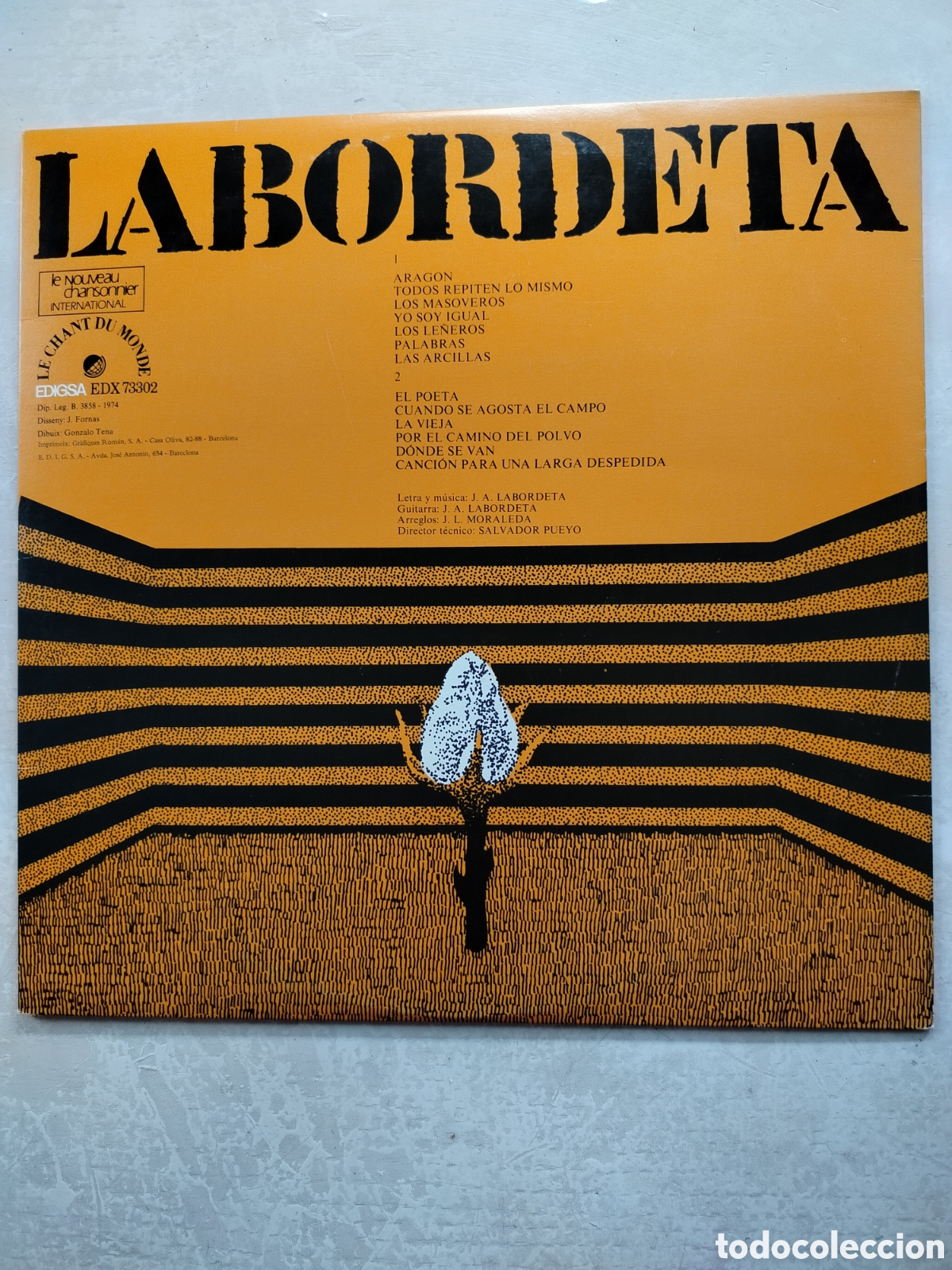 Discos de vinilo: Labordeta Jos&eacute; Antonio LP - Foto 2