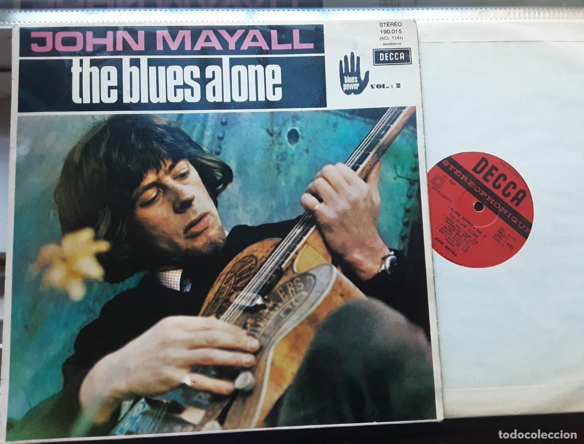 Discos de vinilo: LP John Mayall: BLUES alone, original franc&eacute;s - Foto 1