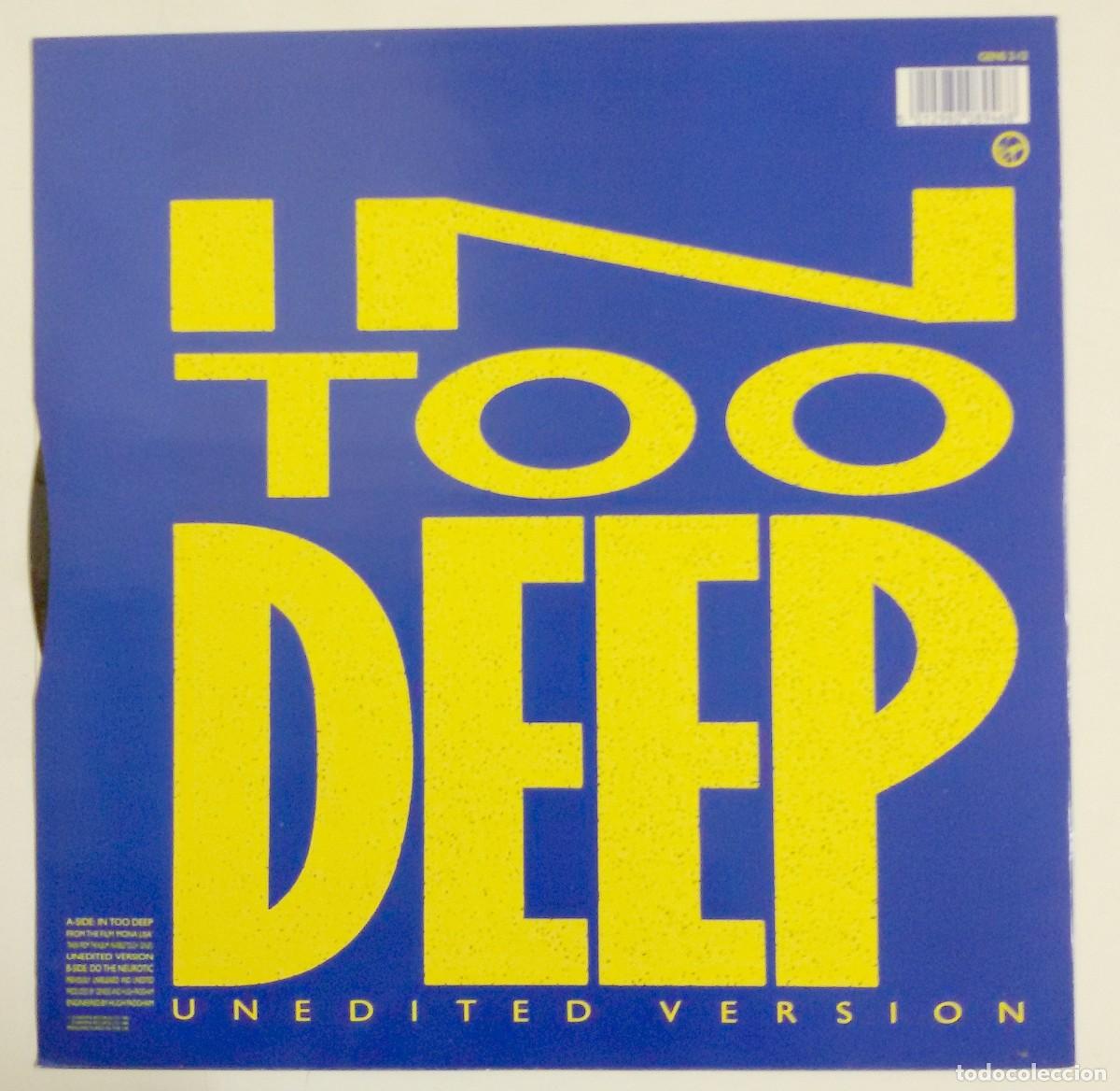 Discos de vinilo: Genesis - In Too Deep Maxisingle 12&rdquo; UK 1986 - Foto 2