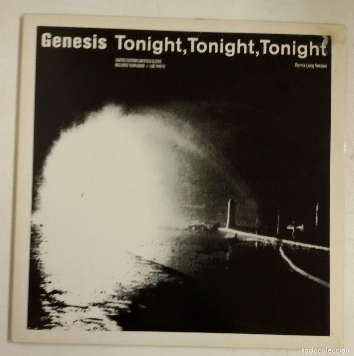 Discos de vinilo: Genesis Tonight Tonight Tonight Maxisingle 12&rdquo; UK 1987 gatefold - Foto 1