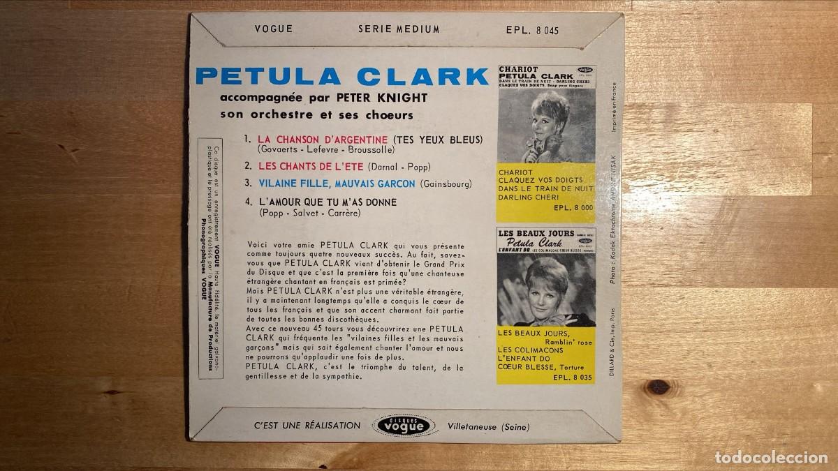Discos de vinilo: Petula Clark &ndash; La Chanson DArgentine - Foto 4