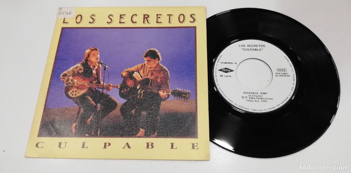 Discos de vinilo: SCO99-Los Secretos - Culpable (7&rdquo;, Single) - Foto 1